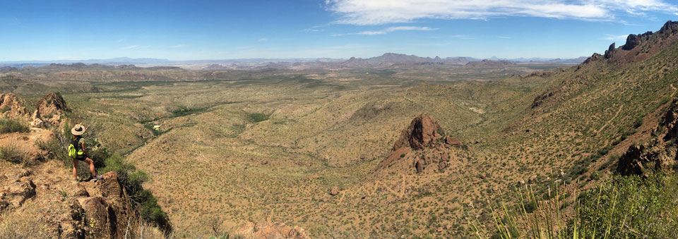 Oak Spring is located in the desert far below the Chisos Mountains.