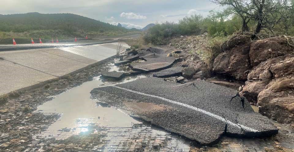 Ross Maxwell Drive Damage Ross Maxwell Drive Damage