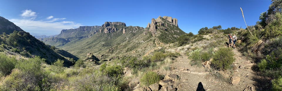 View along the Lost Mine Trail View along the Lost Mine Trail