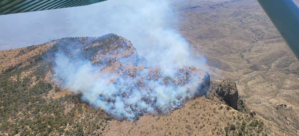 South Rim Fire aerial view on 4-20 South Rim Fire aerial view on 4-20