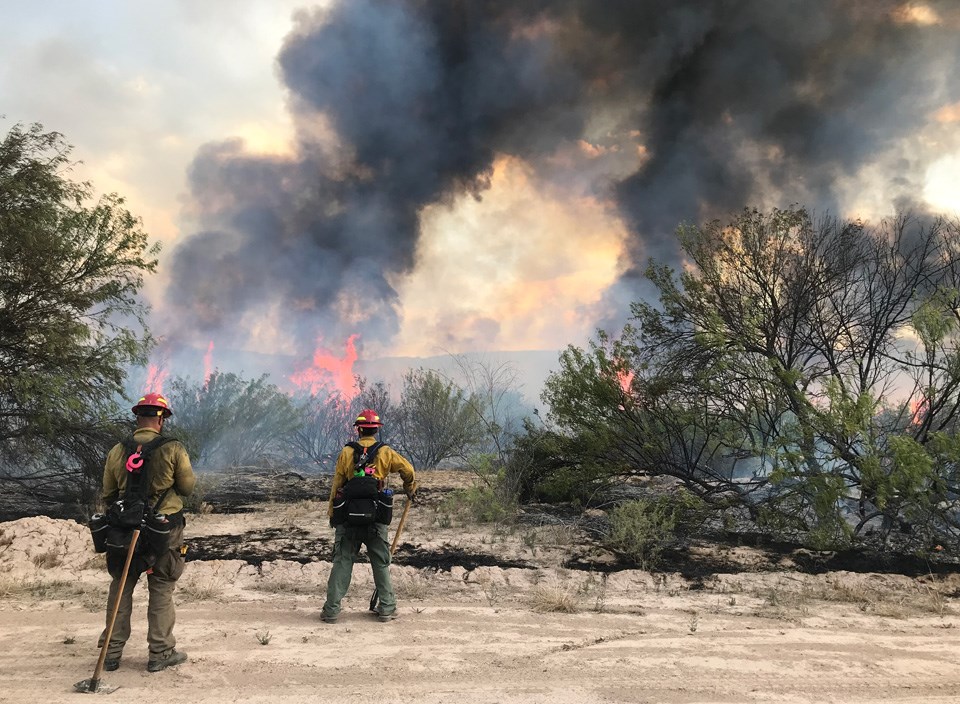 Fire Crew in Castolon Fire Crew in Castolon