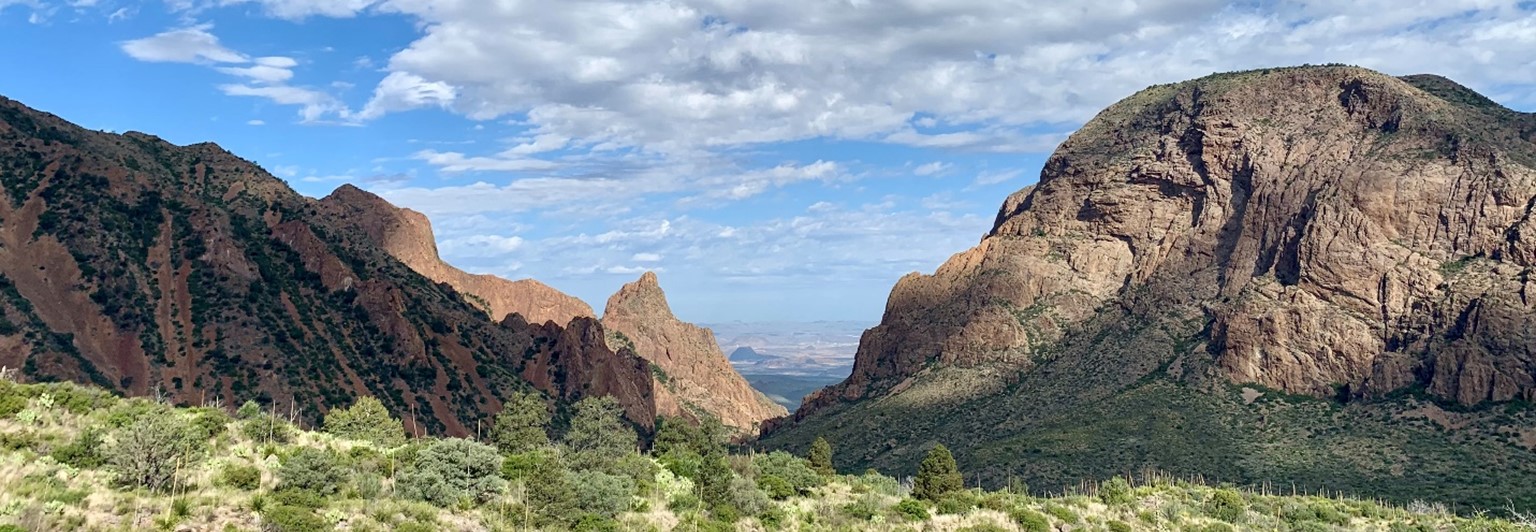 The Chisos Mountains Lodge is located within the Chisos Basin