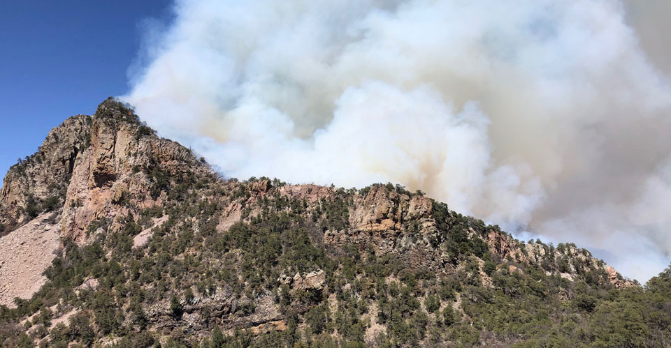 Smoke on Emory Peak