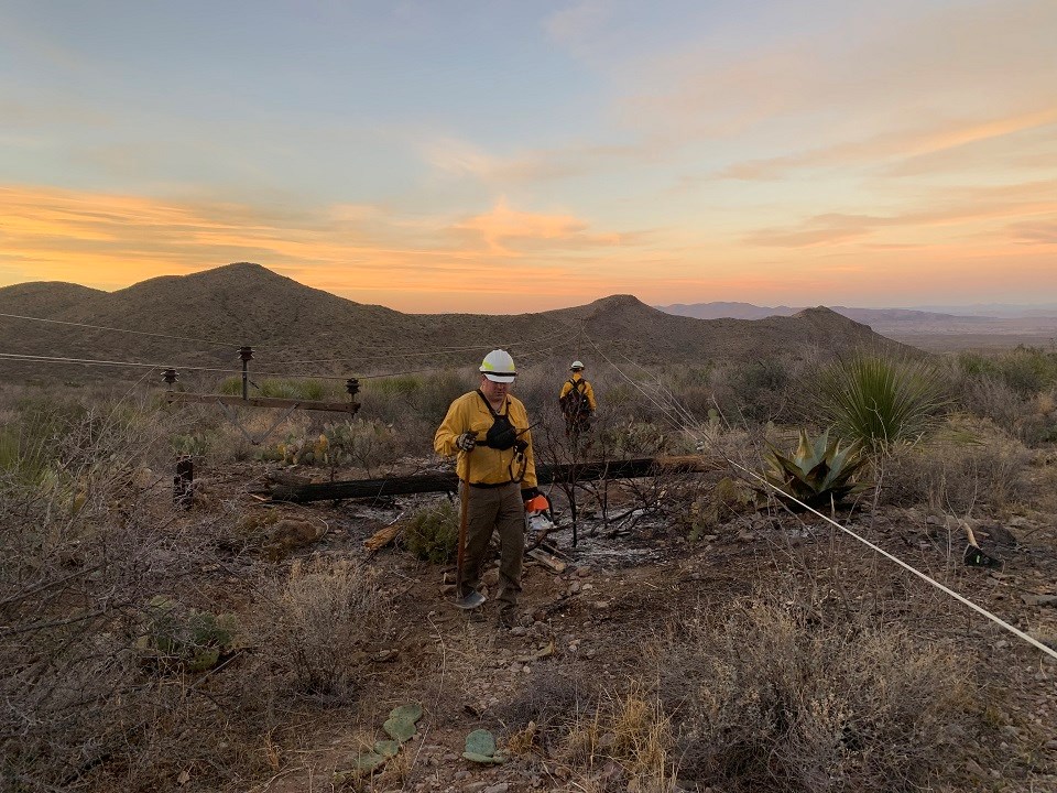 Firefighters at the Green Gulch Fire