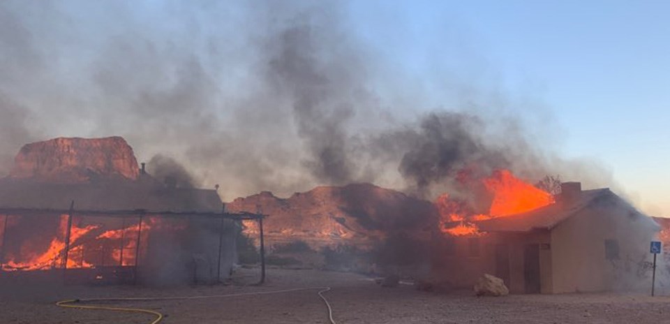 Fire in Castolon