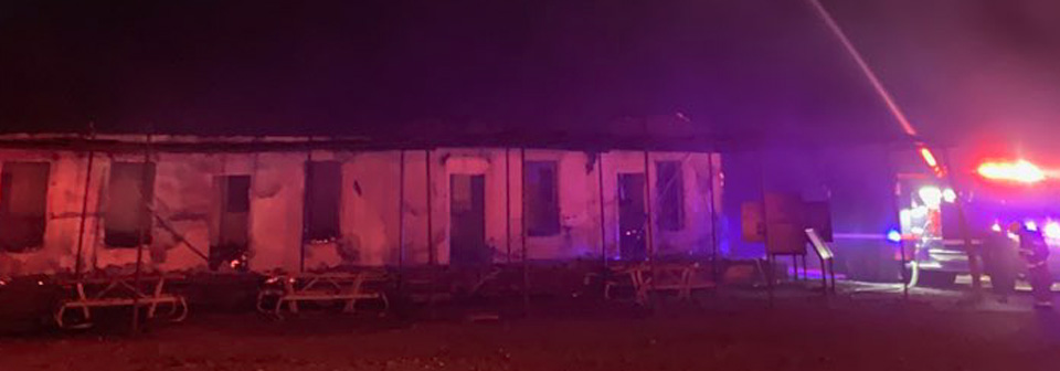 La Harmonia Store suffered extensive damage La Harmonia Store suffered extensive damage