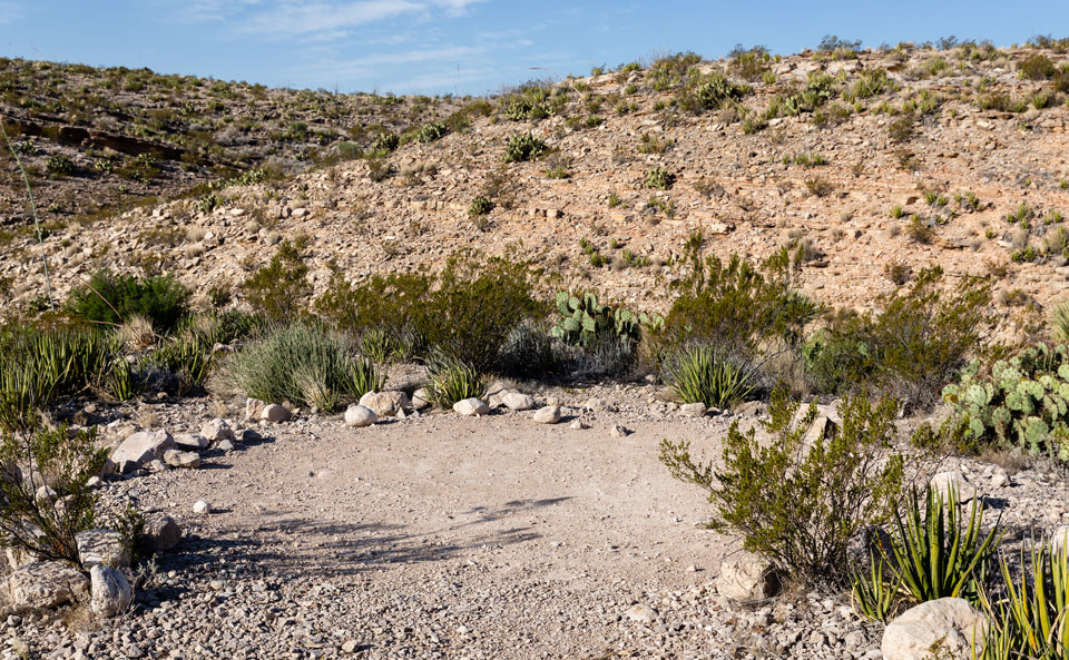 Candelilla campsite tent spot