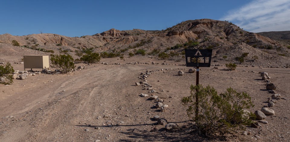 Ernst Tinaja primitive roadside campsite