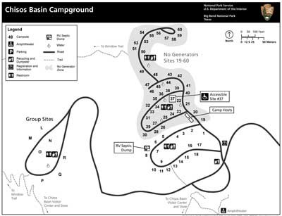Chisos Campground thumbnail map