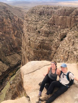 Hikers at the Mariscal Rim