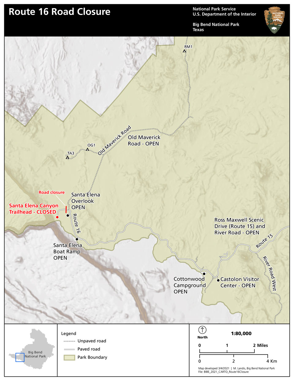 Route-16-closure-map