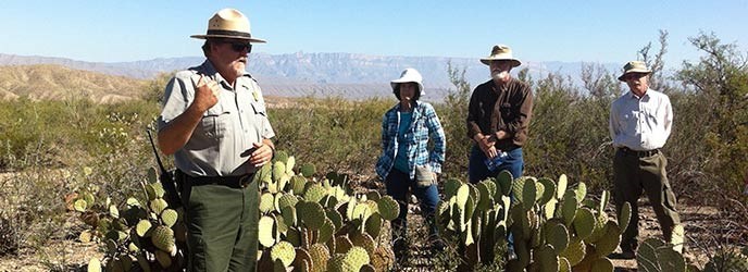 a ranger leading a program a ranger leading a program