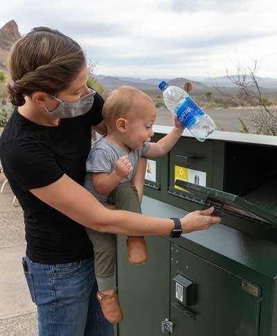child recycling