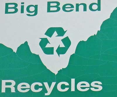 Big Bend Recycles sign