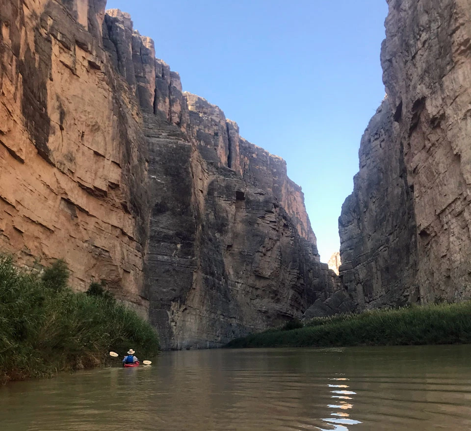 paddling Santa Elena Canyon paddling Santa Elena Canyon