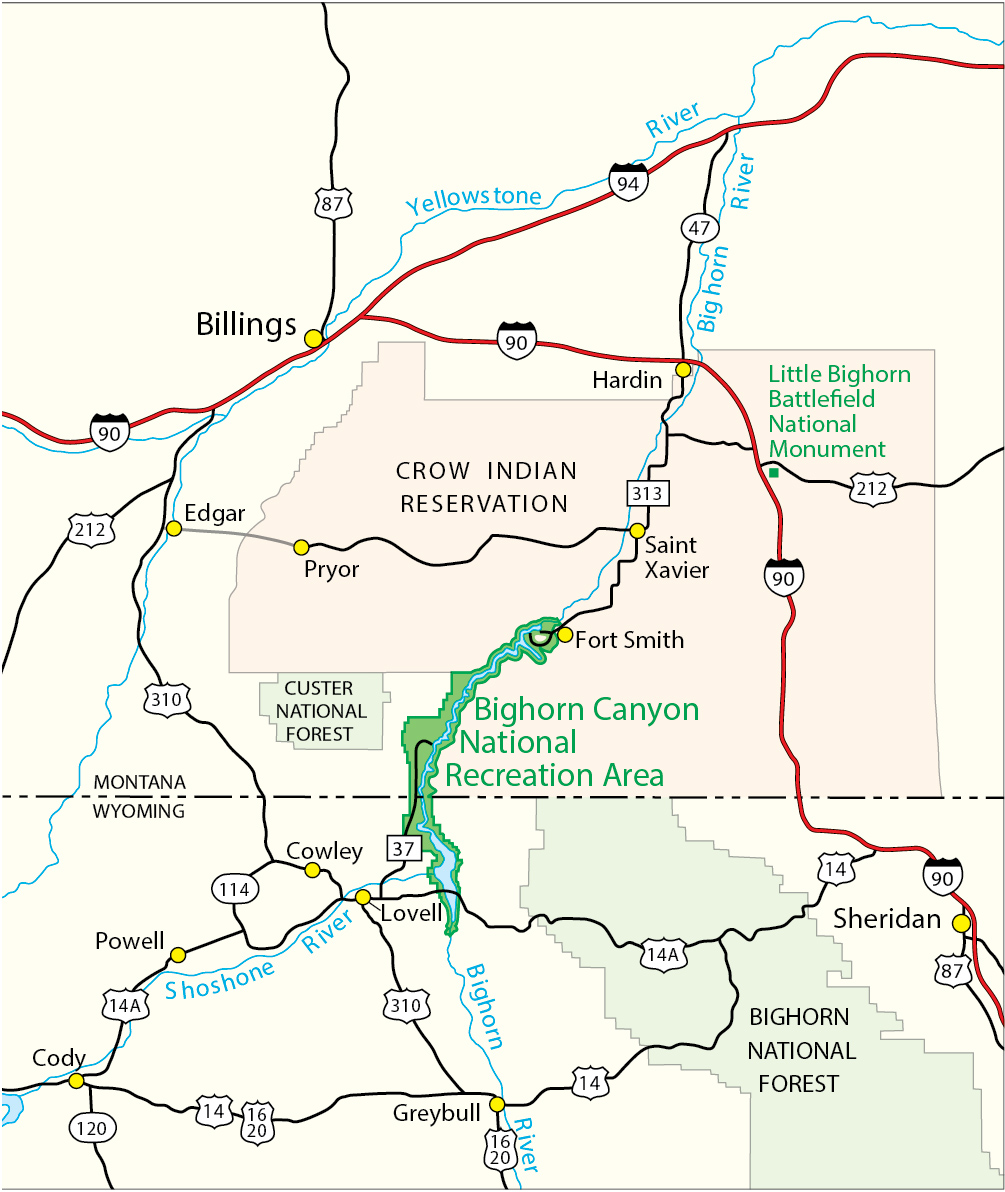 Big Horn Mountains Campground Map