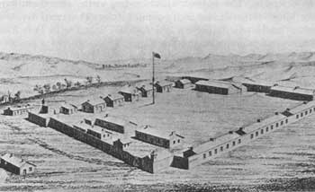 Drawing of Fort C.F. Smith