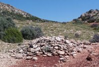 Rock cairn on Bad Pass Trail