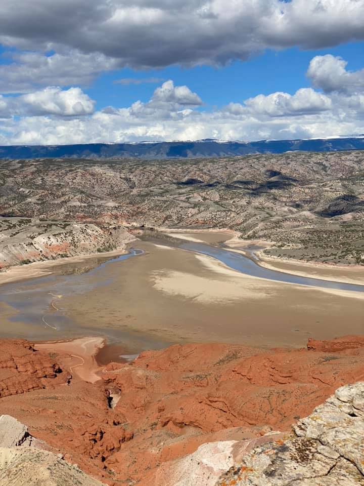 Horseshoe Bend from Sykes trail View from Sykes trail into horseshoe bend showing only the river, no lake.