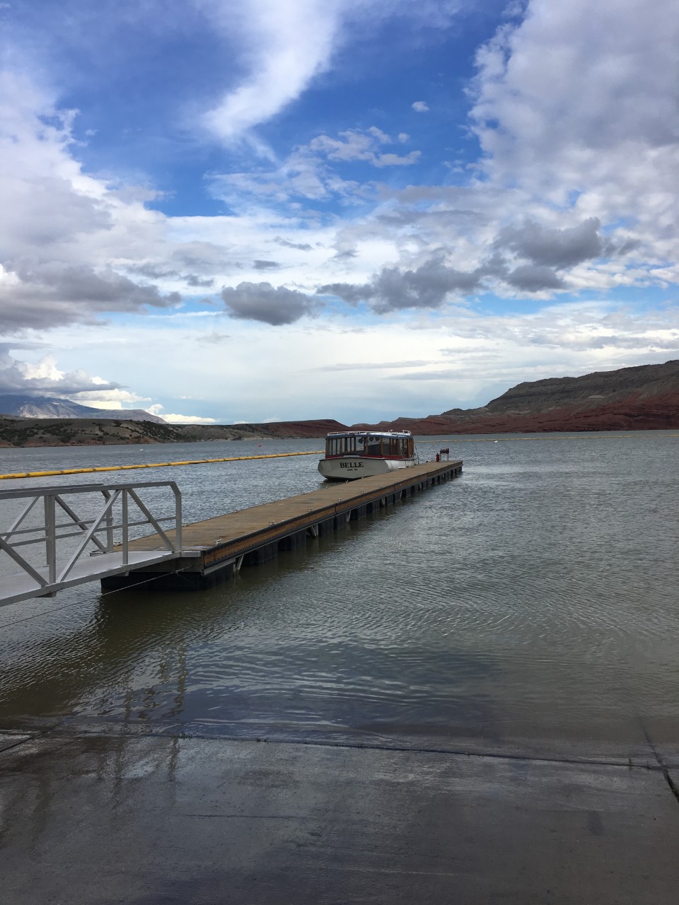 The Belle by the dock at Horseshoe Bend. The Belle by the dock at Horseshoe Bend.