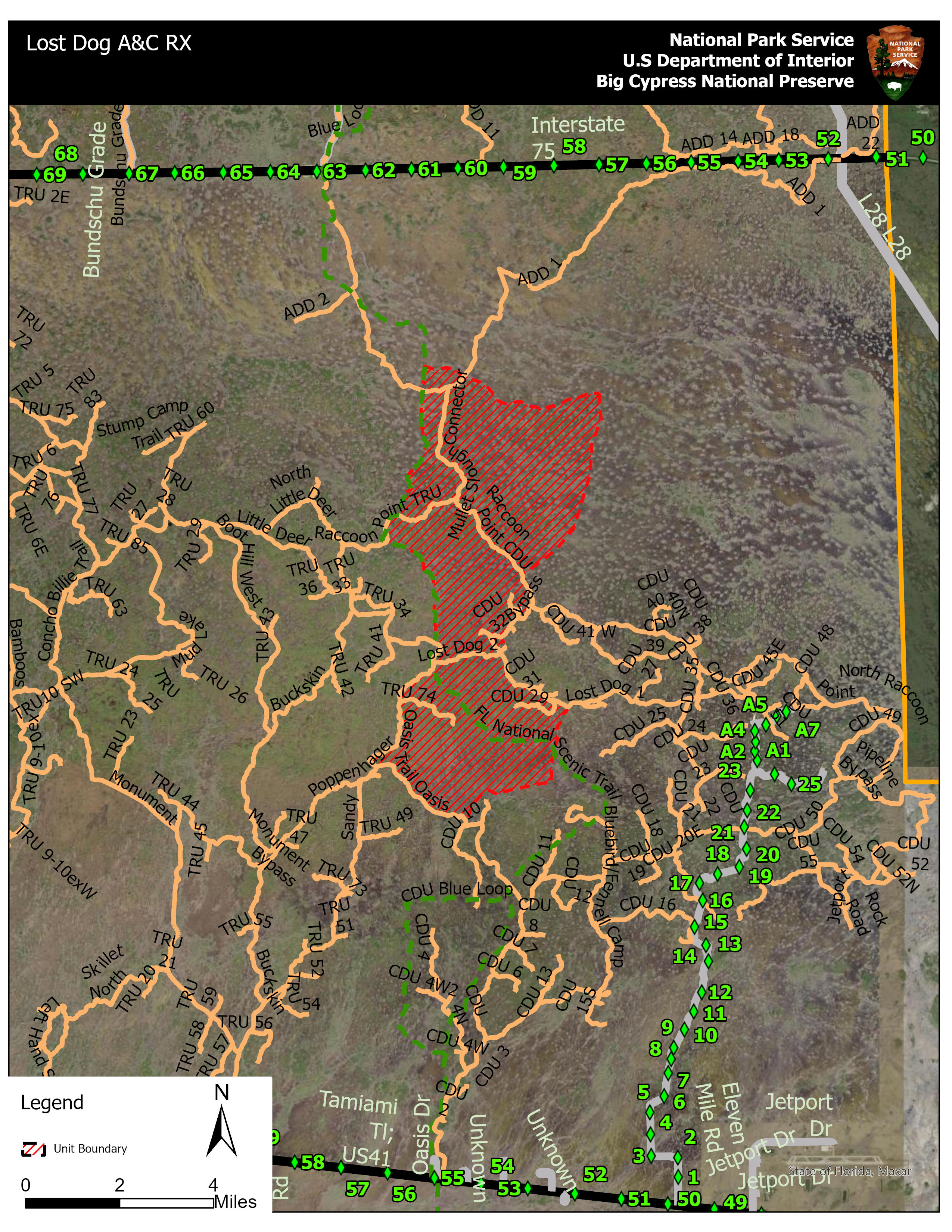 Lost Dog A&C RX Closure Area Lost Dog A&C RX Closure Area