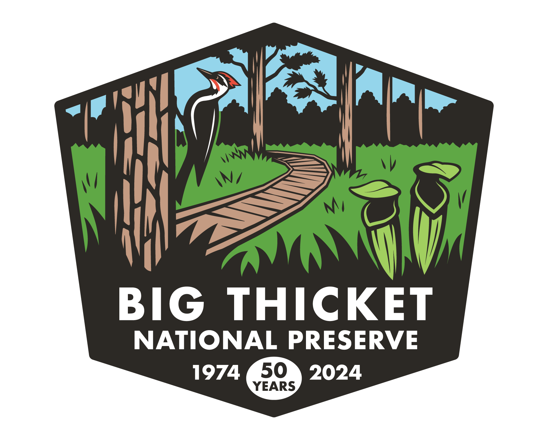 Big Thicket National Preserve 50th Logo