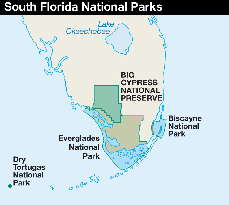 National Parks Florida Map 2018