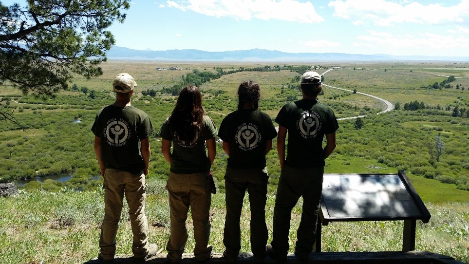 YCC Youth Take in the View of their Work Site YCC Youth Take in the View of their Work Site