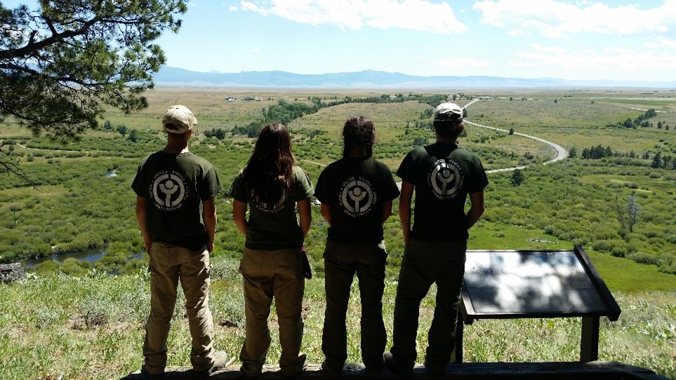 YCC Youth Take in the View of their Work Site