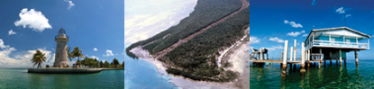 Montage of photos of Boca Chita Key, Spite Highway and Stiltsville; end images © Brian Call Montage of photos of Boca Chita Key, Spite Highway and Stiltsville; end images © Brian Call