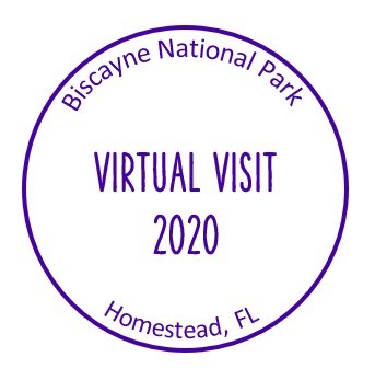 Passport stamp for Biscayne National Park Virtual Visit 2020