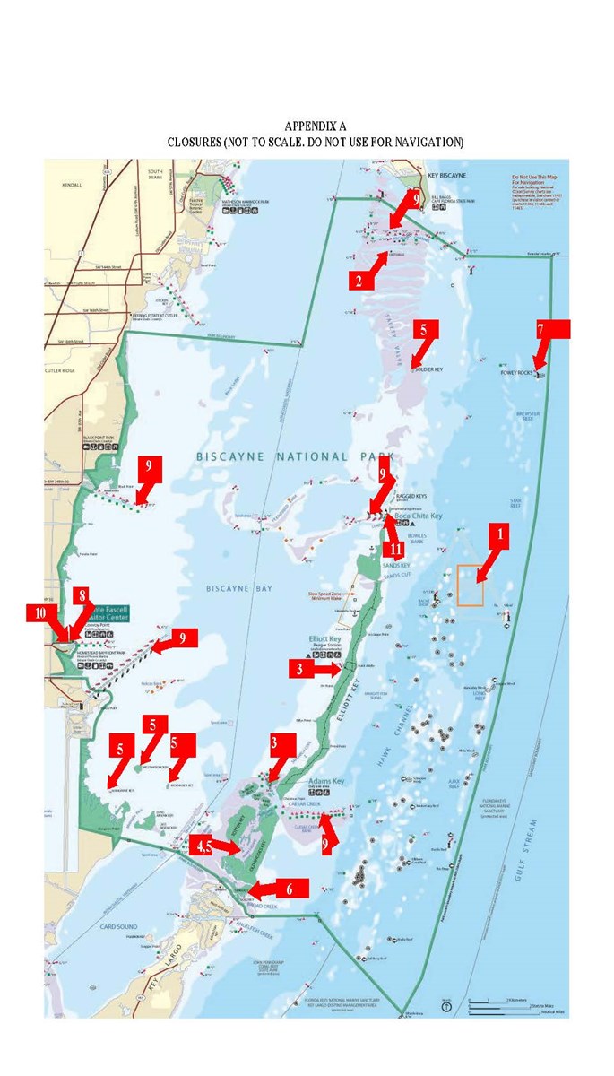 Biscayne National Park Map Superintendent's Compendium - Biscayne National Park (U.s. National Park  Service)