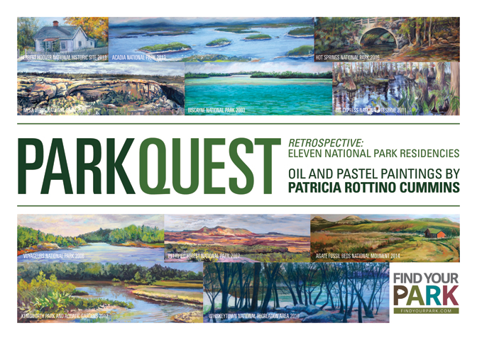 “This exhibit is the visual journal of my plein air residency paintings”