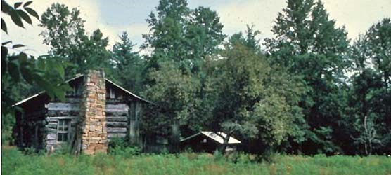 Oscar Blevins farmstead, originally built in the 1800's.