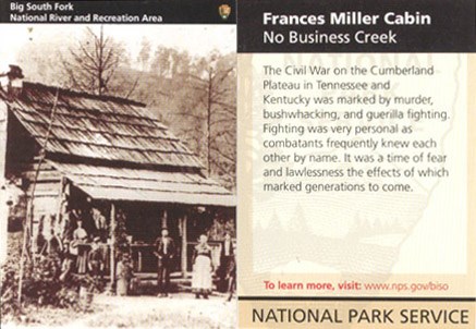 Frances Miller Cabin on No Business Creek