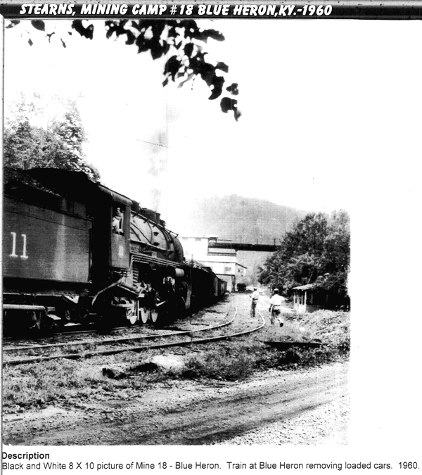 Train engine staged at Blue Heron