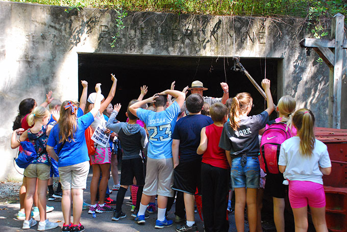 Students at Blue Heron Mine