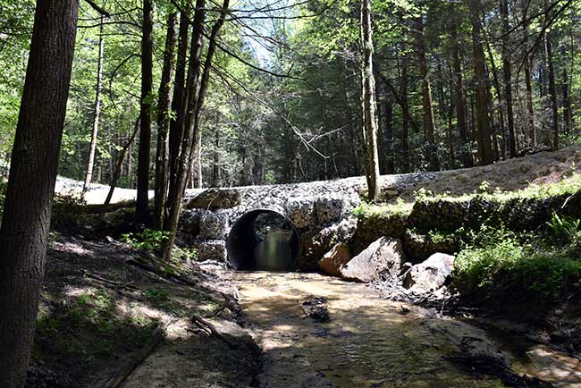 Repaired Culvert on Joe Branch Road