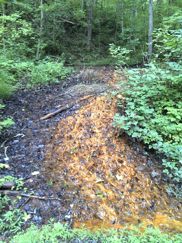 Worley Mine Drainage After Storm