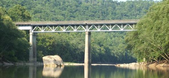 Yamacraw bridge over the Big South Fork river