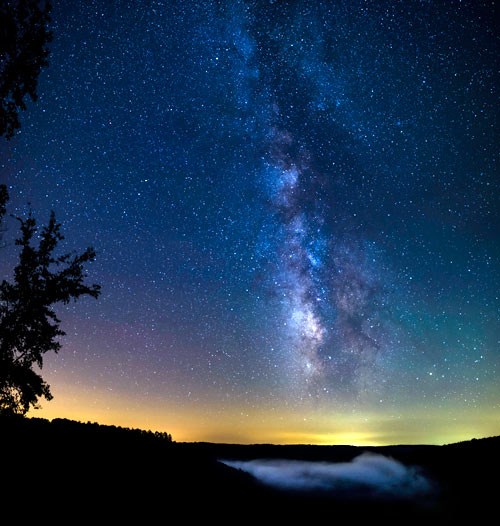 The Milky Way over East Rim Overlook