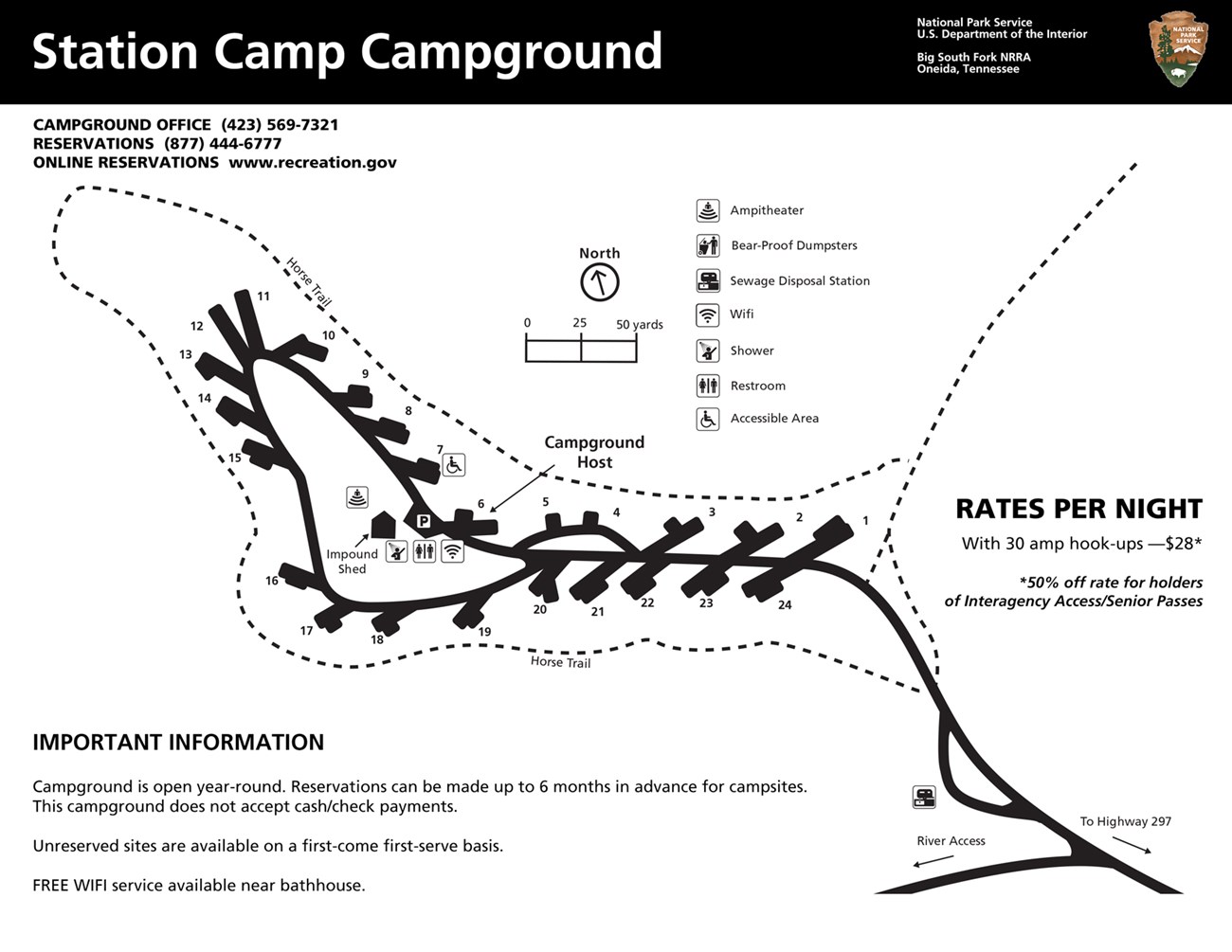 Station Camp Campground map layout