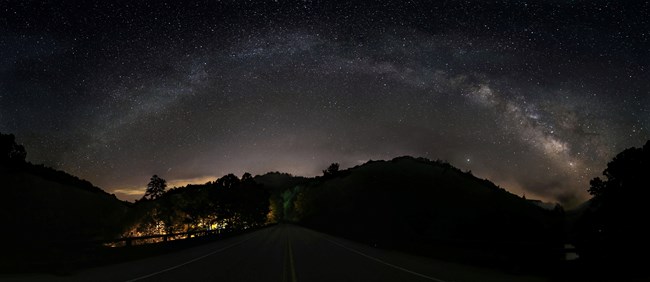 The Milky Way Over Leatherwood Ford Bridge
