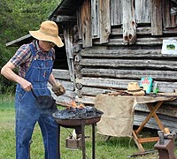 blacksmithing demonstration