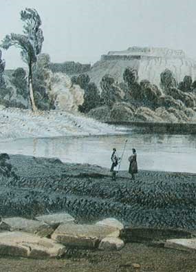 View of the Roan or Book Mountains from the Gunnison-Beckwith Exploration Report, 1855.