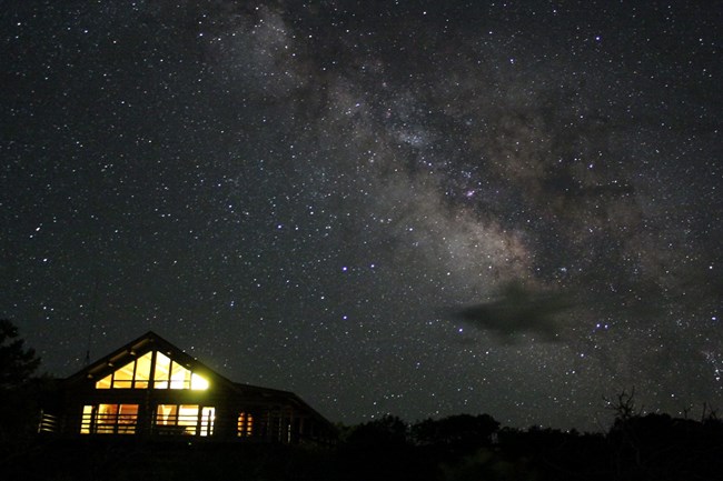South Rim VC Night Sky The Milky Way about South Rim of Black Canyon