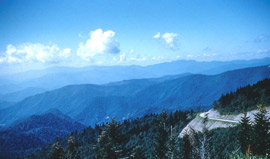 A vista from the southern end of the Parkway A vista from the southern end of the Parkway