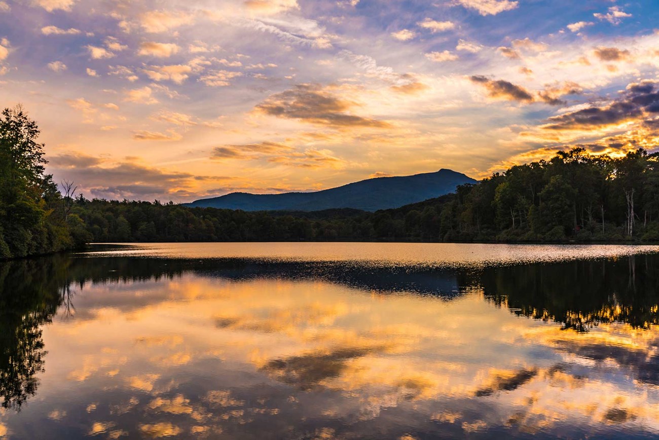 Sunset at Price Lake at Julian Price Memorial Park