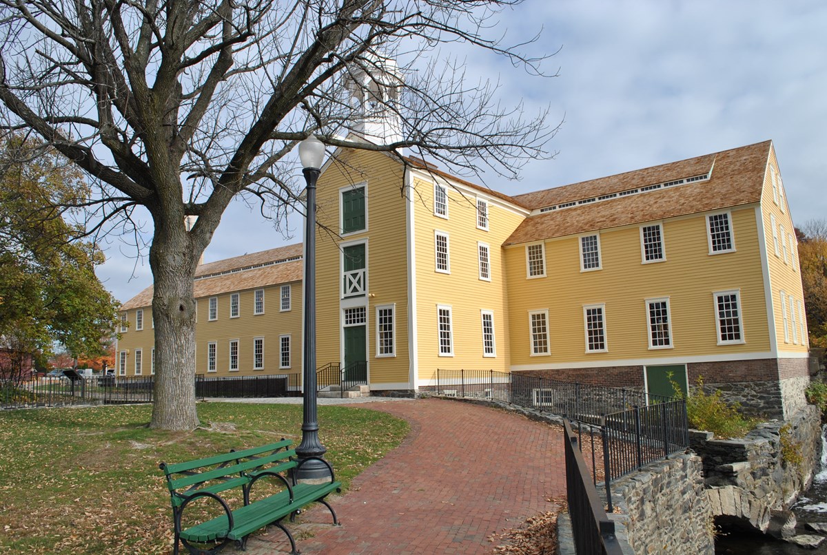 Slater Mill as seen from the Park