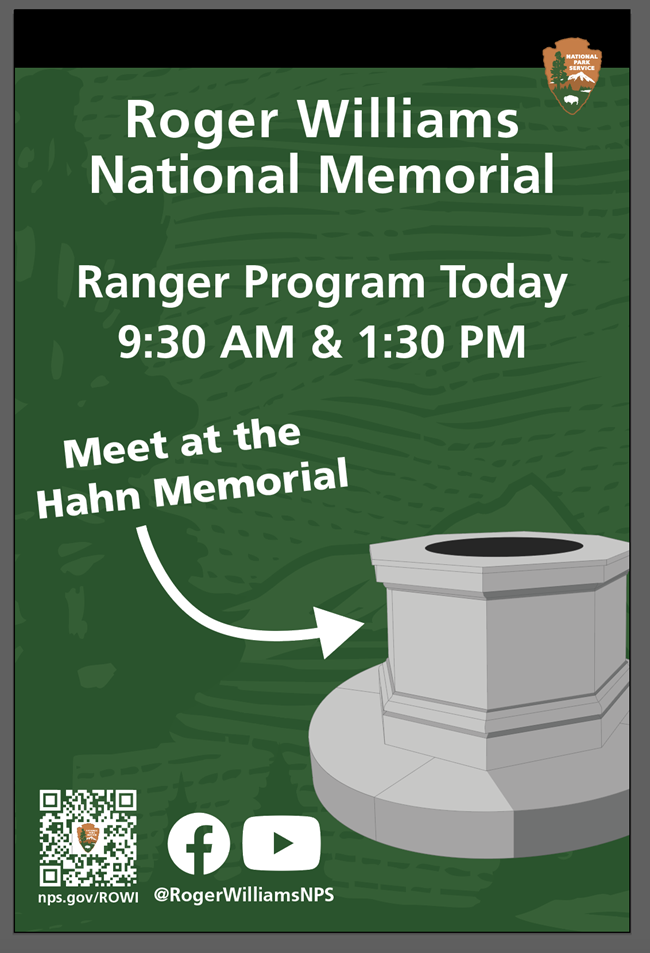 Ranger Talks Sign Image of well on green background with text